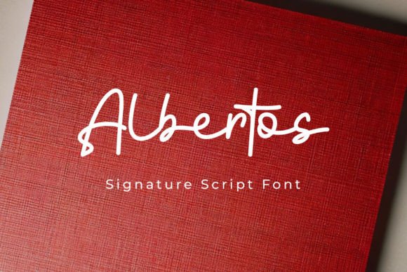 Albertos: Crafting Elegance with a Signature Script Font