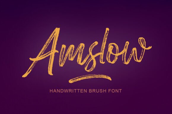 Amslow: The Super Casual Hand Brushed Script