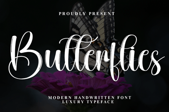 Butterflies Font: Crafting Elegance with a Handwritten Touch