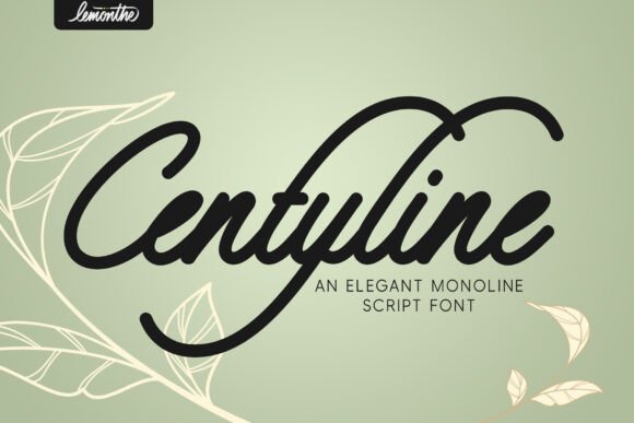 Centyline: A Monoline Script Font for Modern Designs