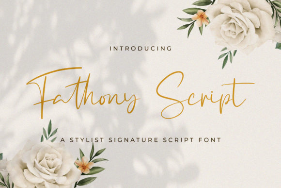 Fathony: The Refined Script Font for Modern Elegance
