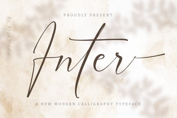 Inter Font: Blending Classic Calligraphy with Modern Elegance