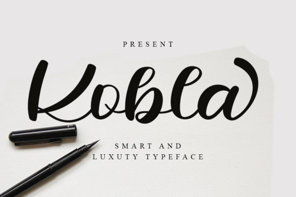 Kobla: The Cursive Script Font for Modern Branding
