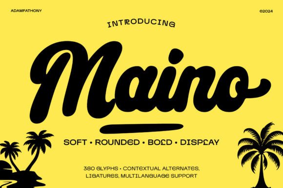 Maino: Where Script Elegance Meets Playful Charm