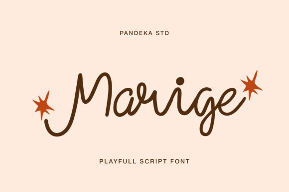 Marige: A Handwritten Font for Whimsical Design