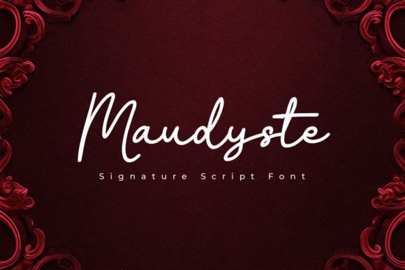 Maudyste: Crafting Brand Identity with a Signature Script Font