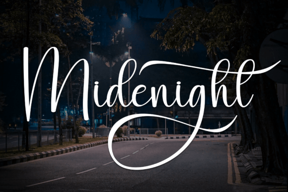 Midenight: The Flowing Script for Modern Elegance