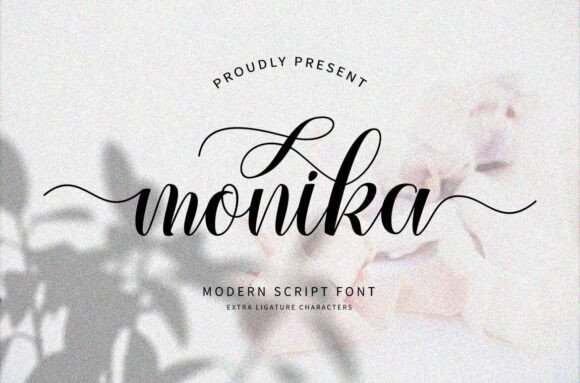 Monika Script: Adding Handmade Charm to Modern Design
