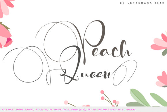 Peach Queen: A Script Font That Balances Energy and Elegance