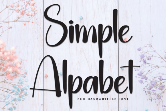 Simple Alpabet: A Font with Heart and Handwritten Flow