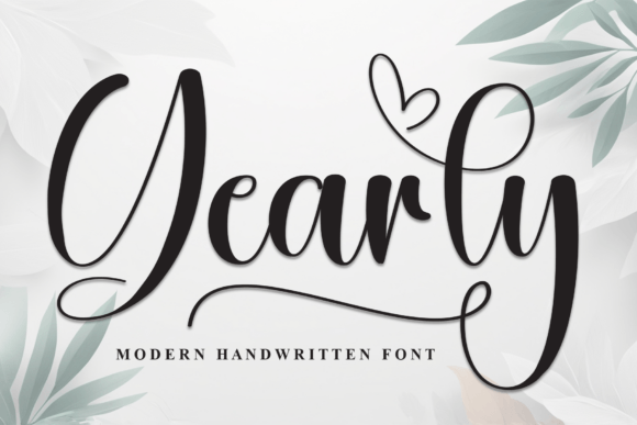 Yearly Font: A Stylish Handwritten Script for Modern Design